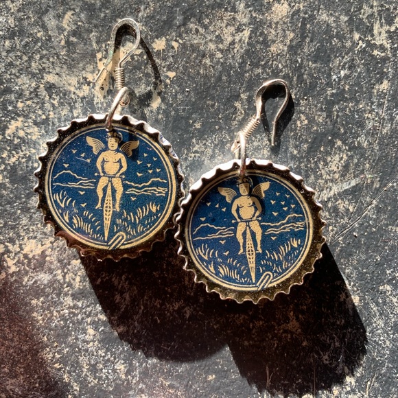 4/$25 Bottle cap earrings!!! - Picture 1 of 3